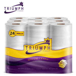 3 Ply Luxury Toilet Triumph Tissue 24 Rolls-Pack